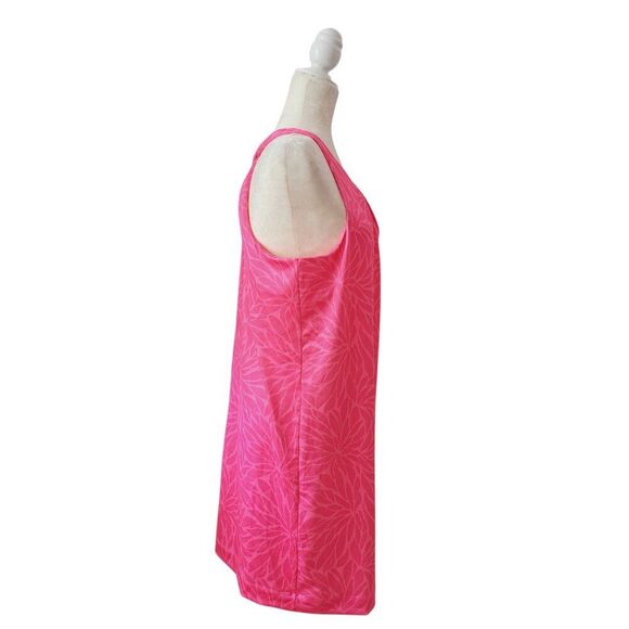 Vineyard Vines Women's In Full Bloom Sankaty Swing Dress Neon Pink UPF 50 Sz M - Picture 4 of 9